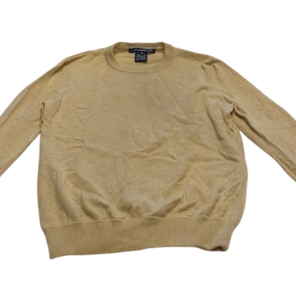 Ralph Lauren Golf | Beautiful 100% Cashmere Khaki Cashmere Sweater Top